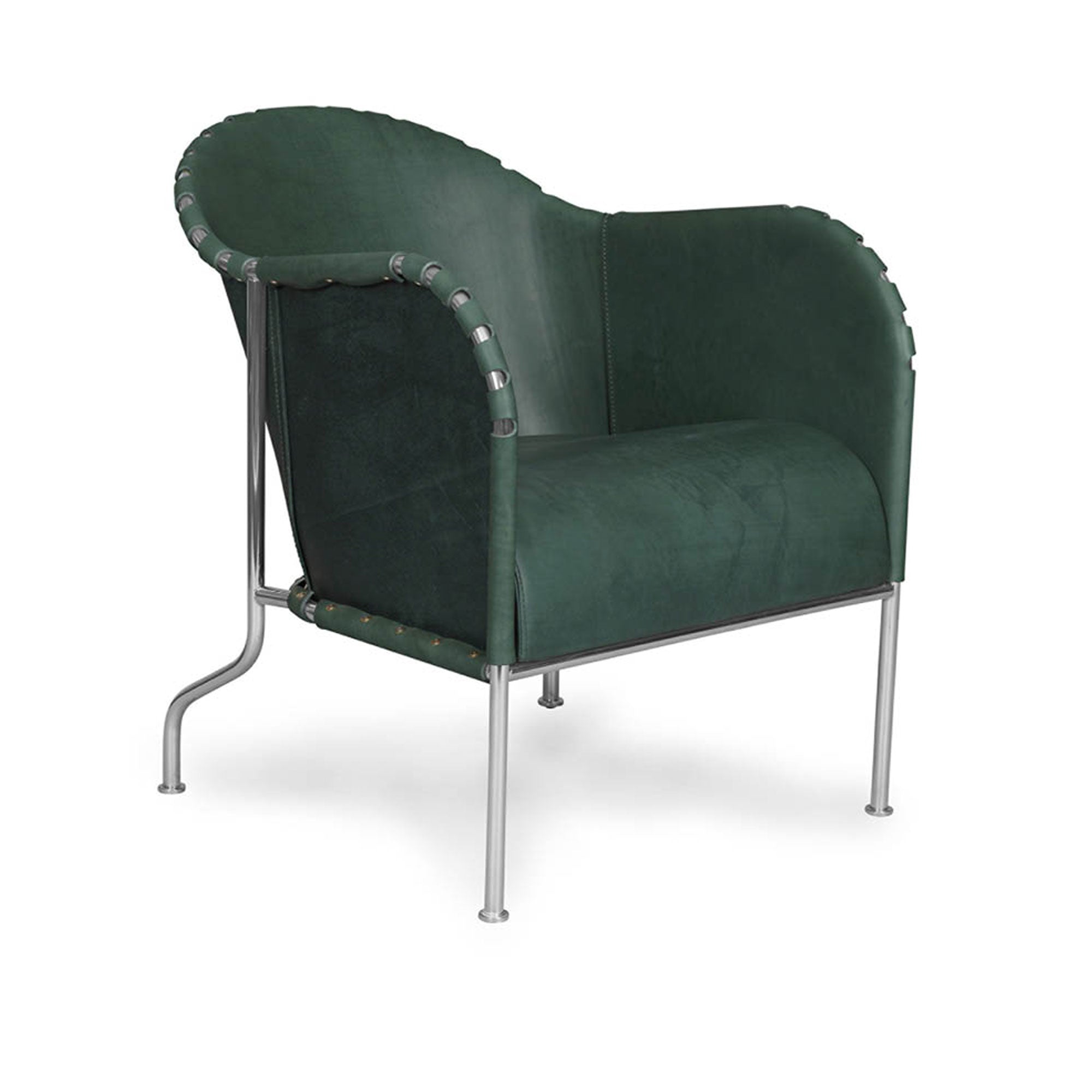 Bruno Armchair Matt Chrome