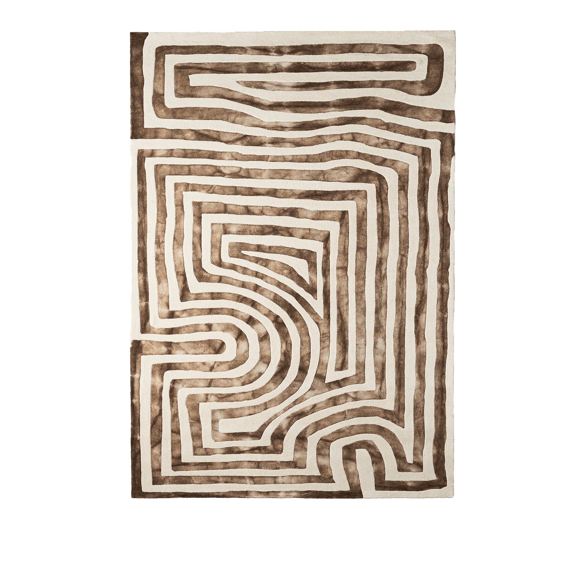Psychadelic Labyrinth Dip Dye Rug 79 x 118