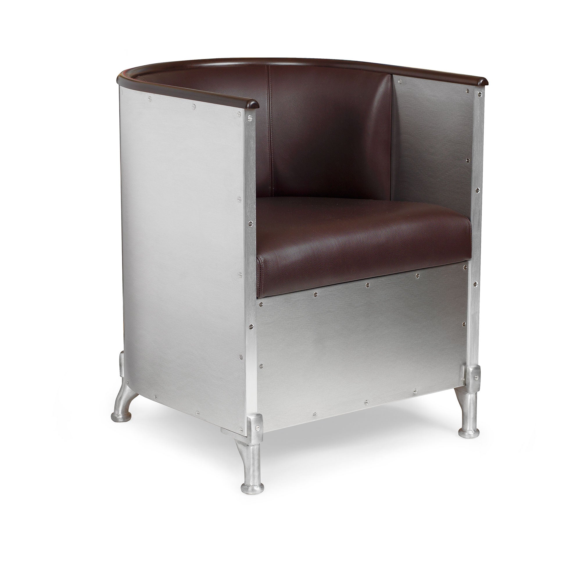 Aluminium Armchair Polished Aluminium