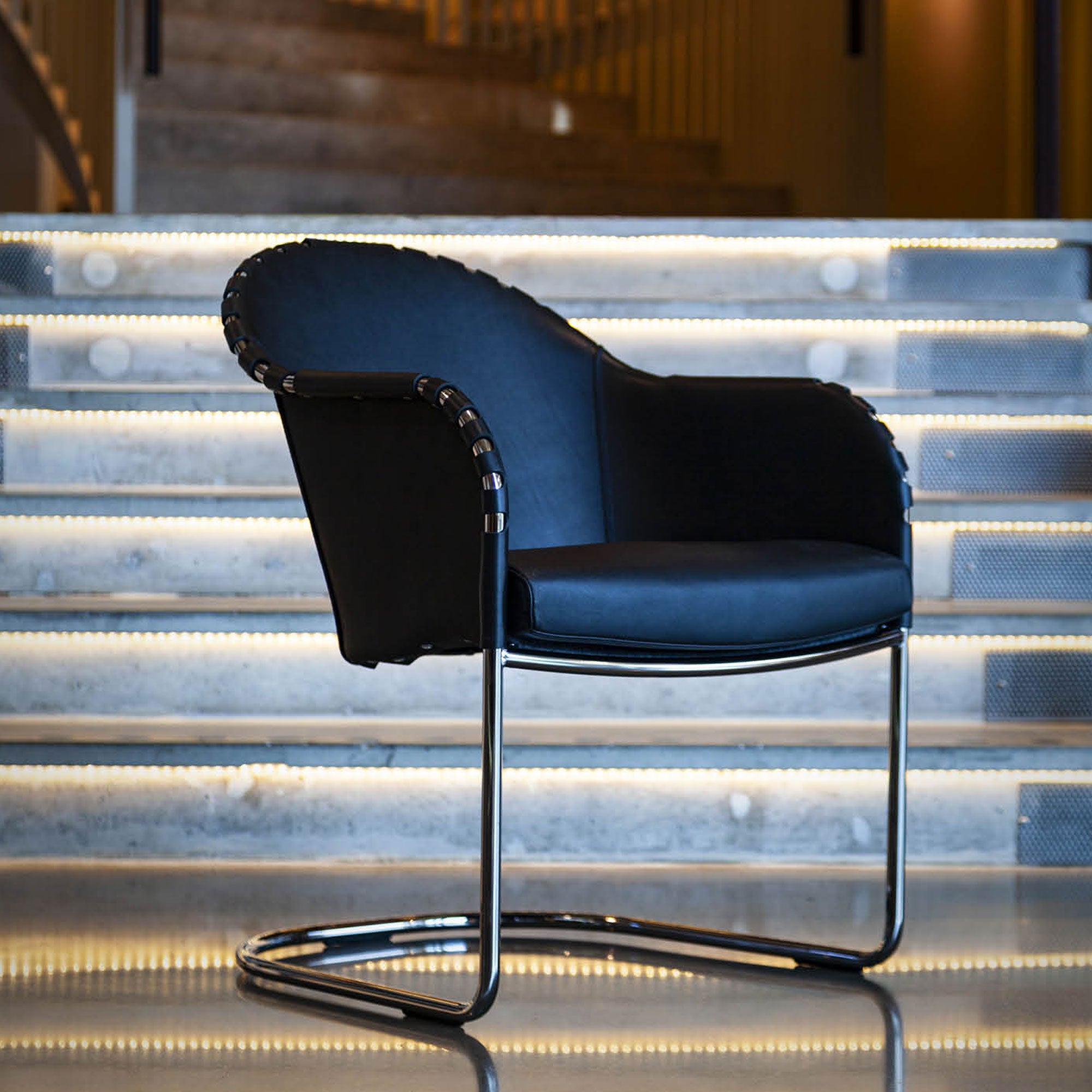 Ingo Armchair Matt Chrome