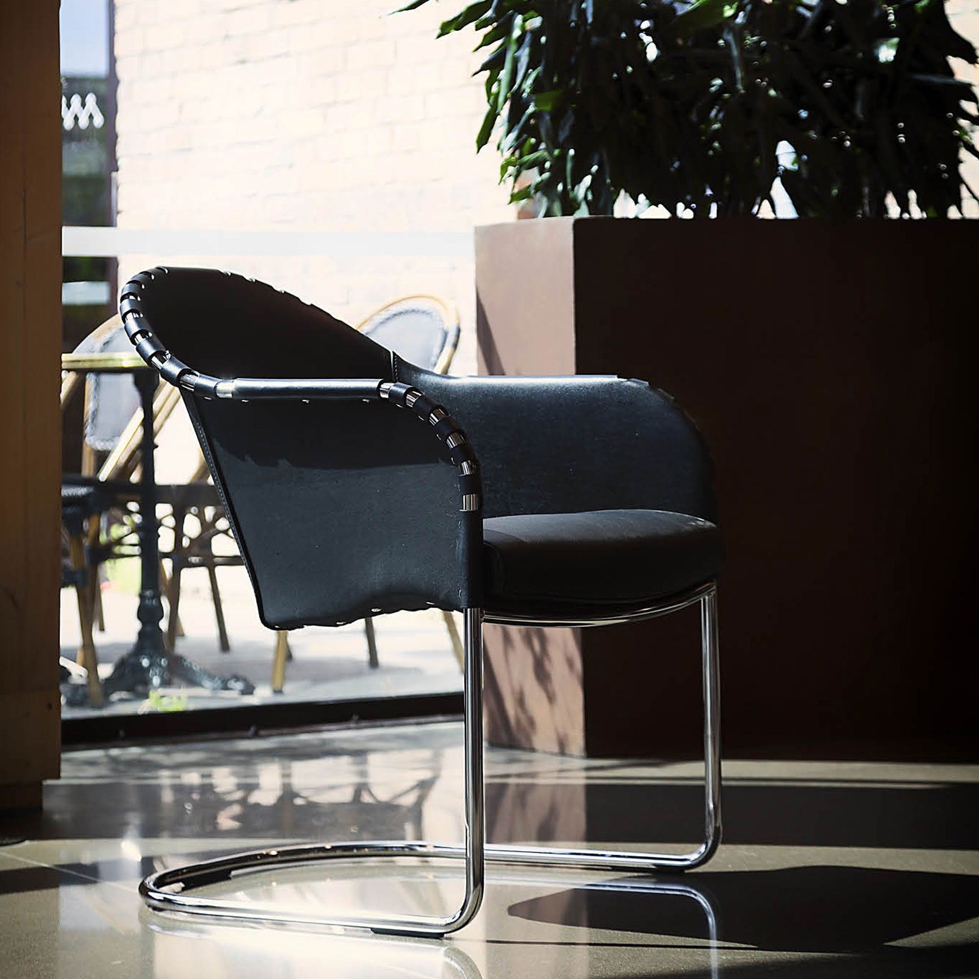 Ingo Armchair Matt Chrome