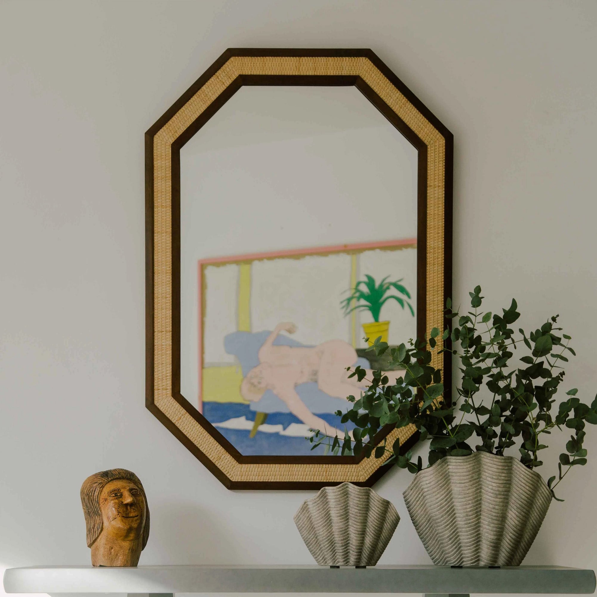 Rattan Mirror