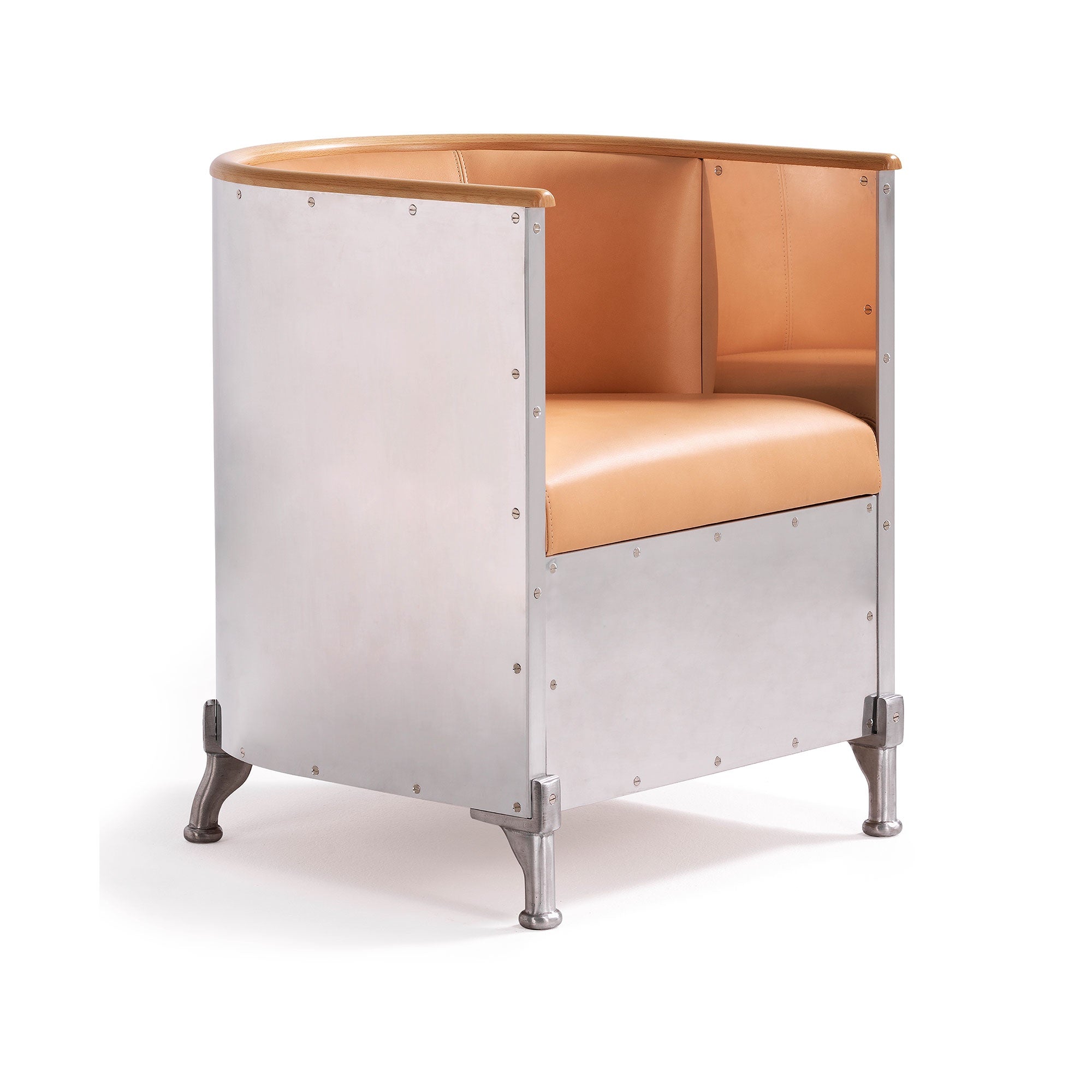 Aluminium Armchair Polished Aluminium